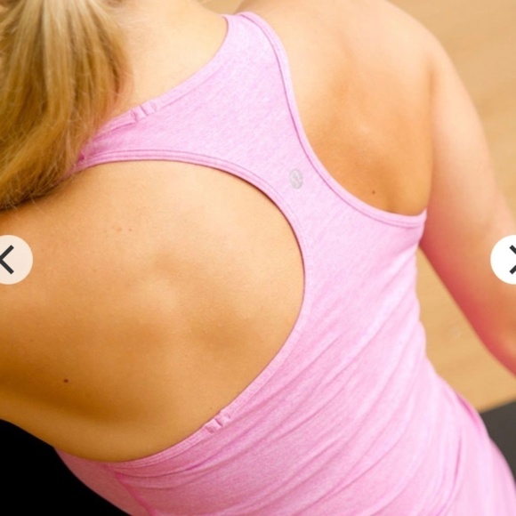 Lululemon Cool Racerback Tank Heathered Smoky Rose Size 4 - Picture 5 of 10